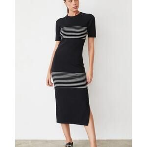 Monrow light soft knit stripe dress size S